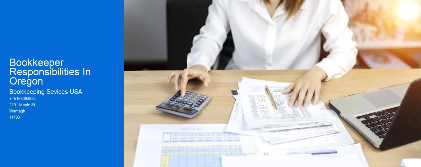 Bookkeeper Responsibilities In Oregon