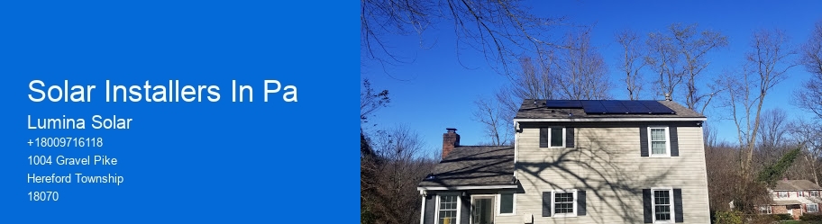 Solar Installers In Pa