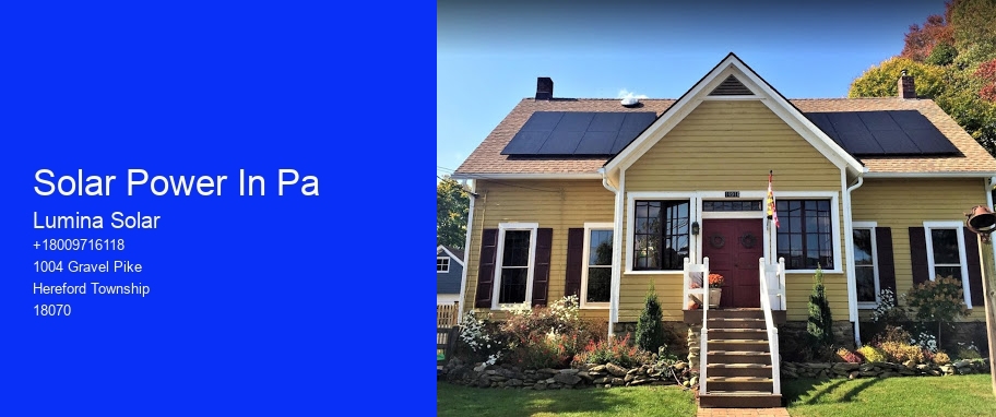 Solar Power In Pa