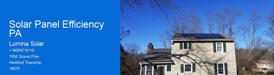 Solar Panel Efficiency PA